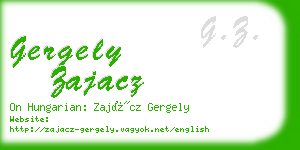 gergely zajacz business card